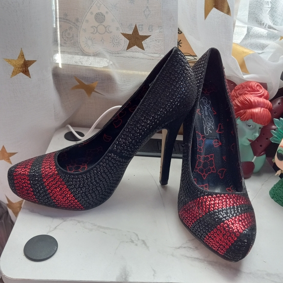 Nwt discontinued sparkly stoned heels! Y2k! Rare! Sold - Picture 2 of 8